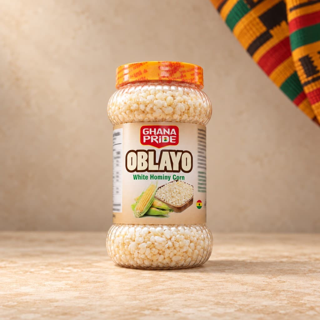 Ghana Pride Oblayo White Hominy Corn